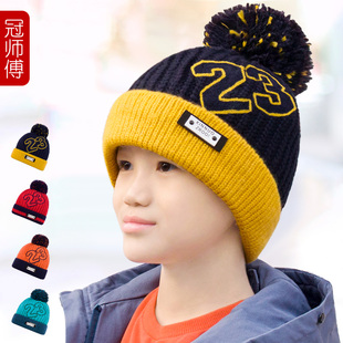 2026新款童帽冬季护耳加绒保暖毛线帽韩版时尚针织小中大童男女帽