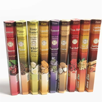 共3盒印度原装长笛Flute线香 熏香正品檀衣橱家用净化空气持久薰