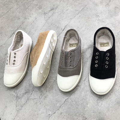 东大门韩国加绒保暖休闲风女鞋