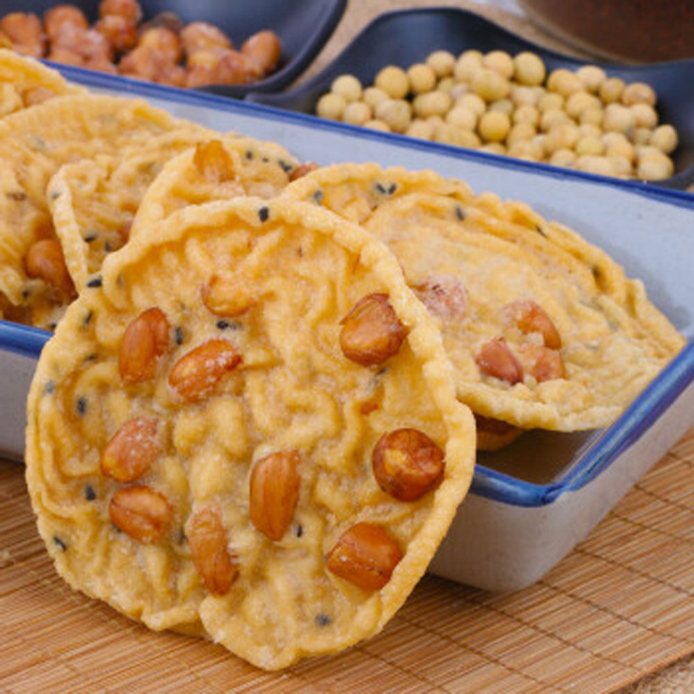 客家铁勺饼 黄豆饼月亮巴 焯记芋丝饼干油炸锅巴花生广东梅州特产