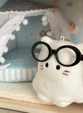 TUUO原创 幽灵小猫双面表情 毛绒玩具解压捏捏挂件包挂礼物