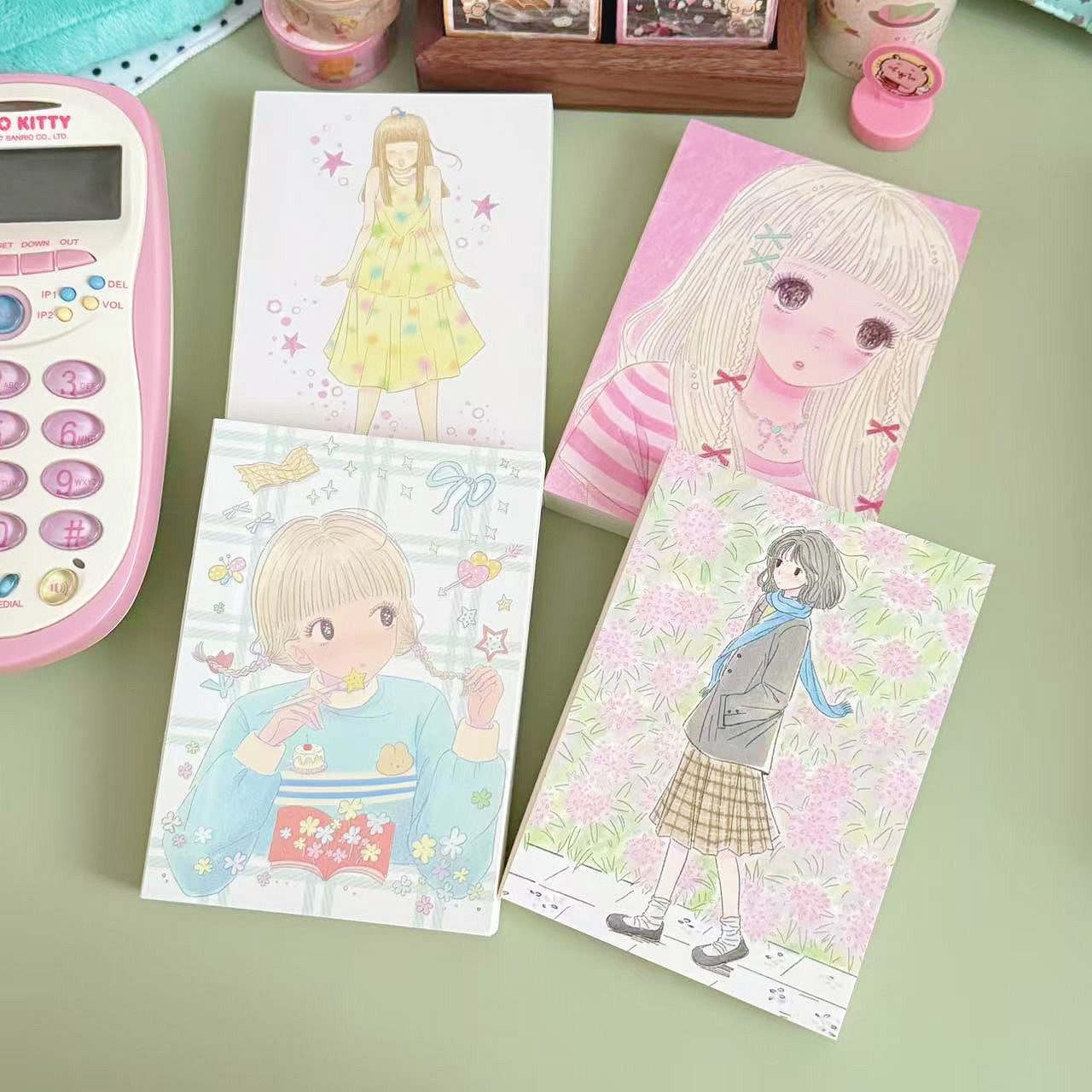 TUUO原创人物盐系铅笔风手账本定页基础拼贴可爱记事本包背手帐,文具电教/文化用品/商务用品,手帐/日程本/计划本,淘宝优惠券,粉丝福利购,淘宝优惠卷