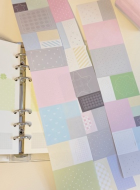 TUUO原创基础韩系可书写气泡对话框波点 手帐装饰素材打底贴纸卷