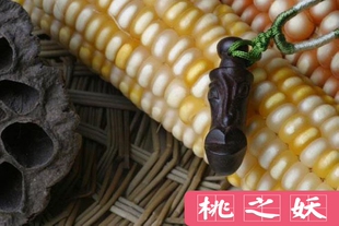 桃之妖 桃木 纯手工雕刻 项链 万恶罗刹