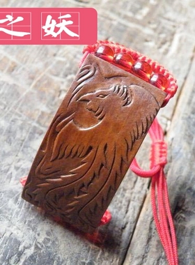 民族风复古桃木雕刻手串