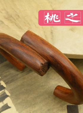 新款桃之妖  女桃木纯手工雕刻手链民族风复古手镯 纠缠