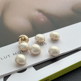 高档中式 毛衣开衫 旗袍 金属珍珠纽扣半圆蘑菇扣子高端精致时尚 DSG