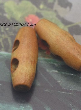 1.8-7CM橄榄形木制纽扣 双孔木头扣 箱包服装童装外衣外套牛角扣
