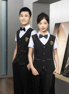酒吧夜店少爷KTV工作服夏季衬衫男女短袖衬衣休闲台球室logo定制