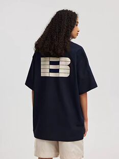 BONELESS美式情侣潮牌发泡B字印花高街短袖T恤男女体恤夏季上衣