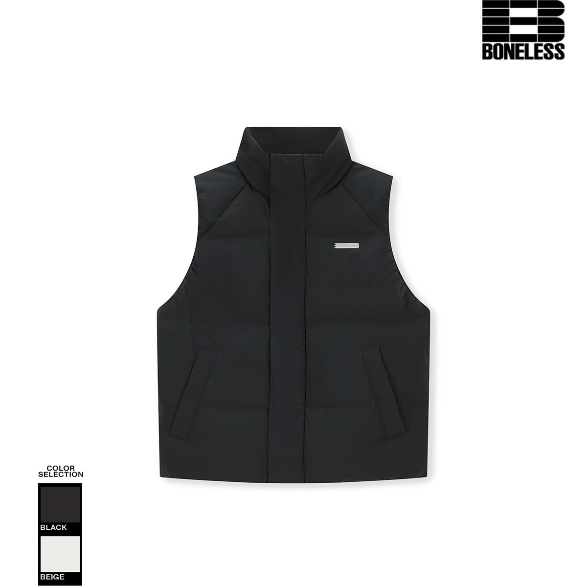 章仔立领羽绒马甲保暖羽绒外套