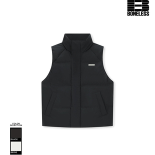 【冬日多巴胺】BONELESS章仔立领羽绒马甲宽松冬季保暖羽绒外套