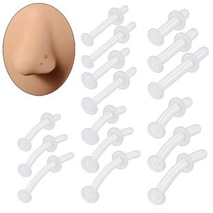 无铅玻璃唇钉男士透明隐形耳钉学生养耳洞睡觉免摘耳骨钉耳蜗钉