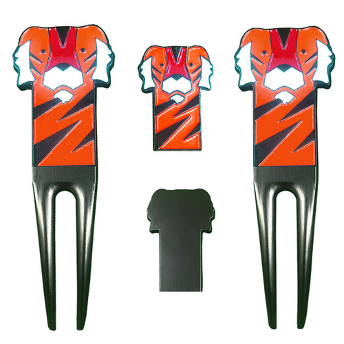 高尔夫球果岭叉球标记马克套装