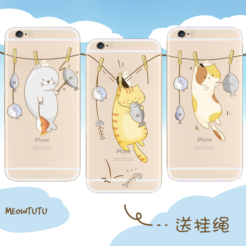 卡通iphoneplus苹果情侣手机壳