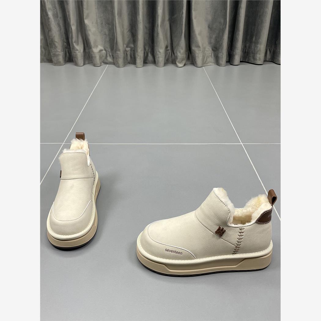 Sulima皮草综合雪地靴的