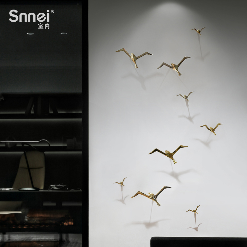 New Chinese style metope combination decorate Pendant Bright gold originality Metal Wall decoration a living room three-dimensional manual Wall hangingin the Home accessories , Mural  category - from Buy2taobao.com to provide professional Taobao agent buy service