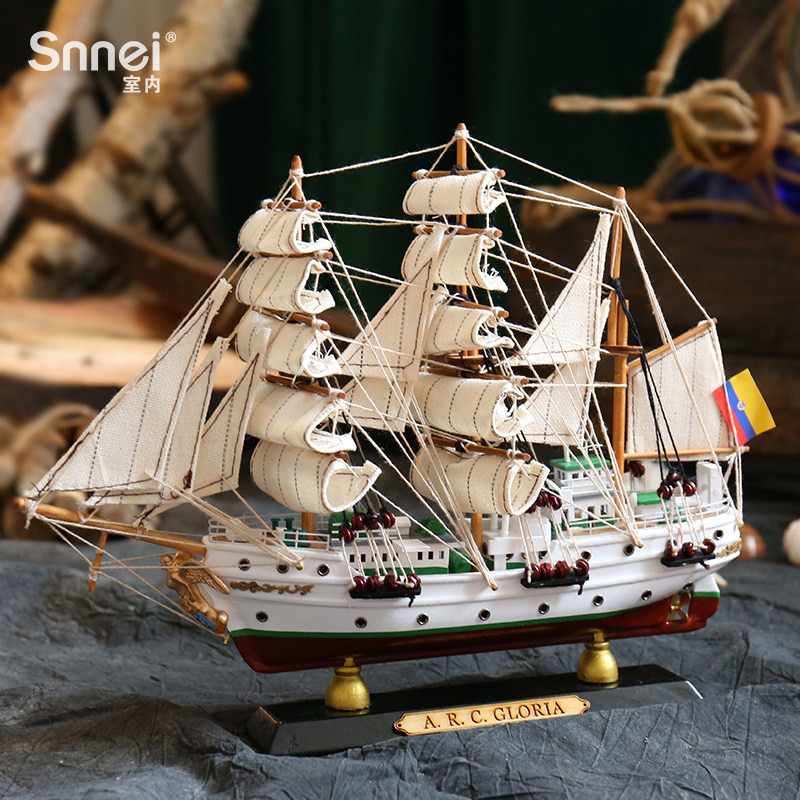 Columbia Glory Everything is going smoothly Sailing Model decorate woodiness Boat Office desktop Decorationin the Home accessories , Craft boat  category - from Buy2taobao.com to provide professional Taobao agent buy service
