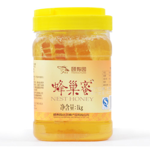 专卖店正品 颐寿园蜂巢蜜1000g营养高天然纯正无添加嚼着吃真蜂蜜 - 封面