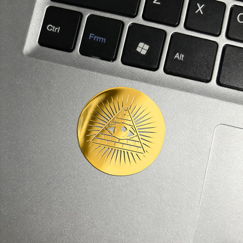 创意埃及金字塔周边上帝之眼真实之眼手机金属贴纸 车贴电脑贴