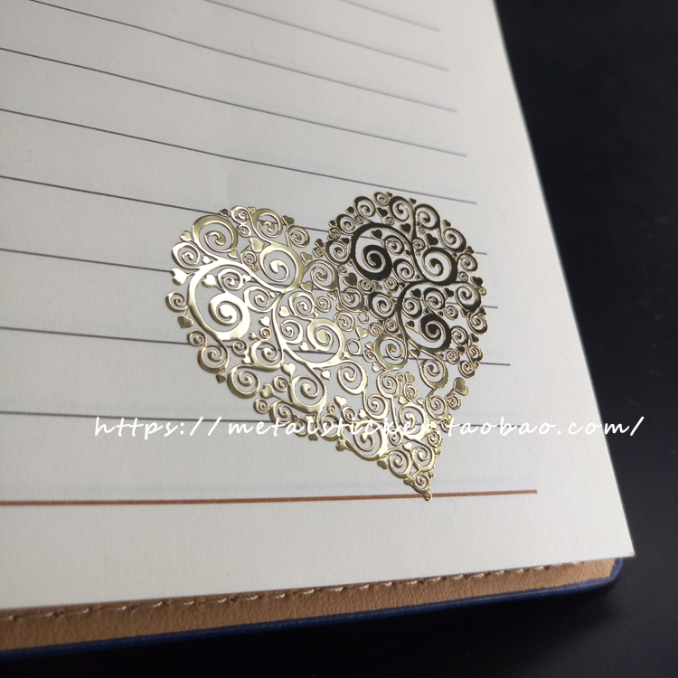 纯金属镀金金属贴手账手账DIY