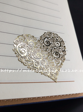 纯金属镀金金属贴日记本笔记本手账DIY装饰贴贴纸 笔记本背贴