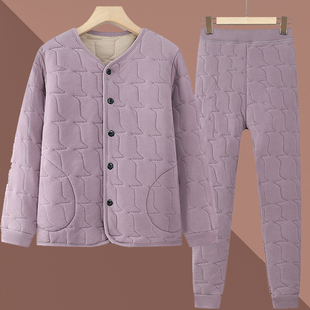 中老年人冬装棉衣套装女妈妈保暖内胆小棉袄老太太奶奶居家服睡衣