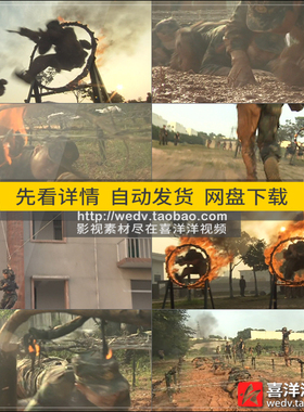 R027军队部队特种兵军人风采军事日常作战训练演习实拍视频素材