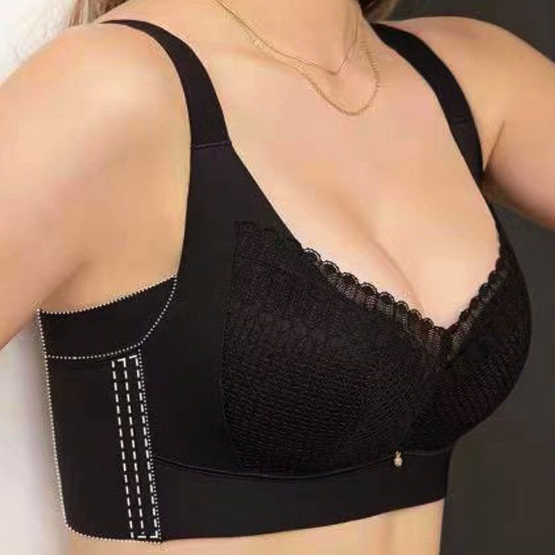 花雨伞新款三明治透气文胸薄款BC薄收副乳聚拢性感内衣无钢圈胸罩