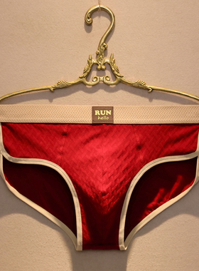 男士红色三角内裤纯棉新款2026马年本命年短裤男款高端全棉三角裤