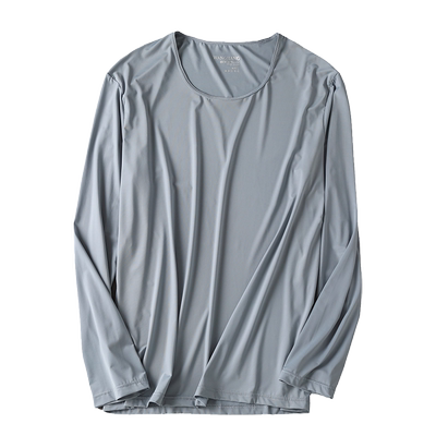 冰丝男士秋衣超薄丝滑凉感舒适