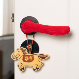 家用门把手套针织卧室厕所手柄保护套通用不防静电装饰挂件手柄套