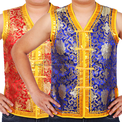 蒙古族马甲坎肩男士餐厅工作舞蹈