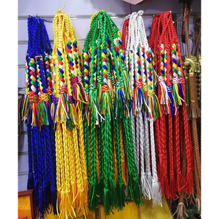 蒙古族马鞭儿童马鞭子舞台演出表演道具五彩布艺布鞭子纪念装饰品