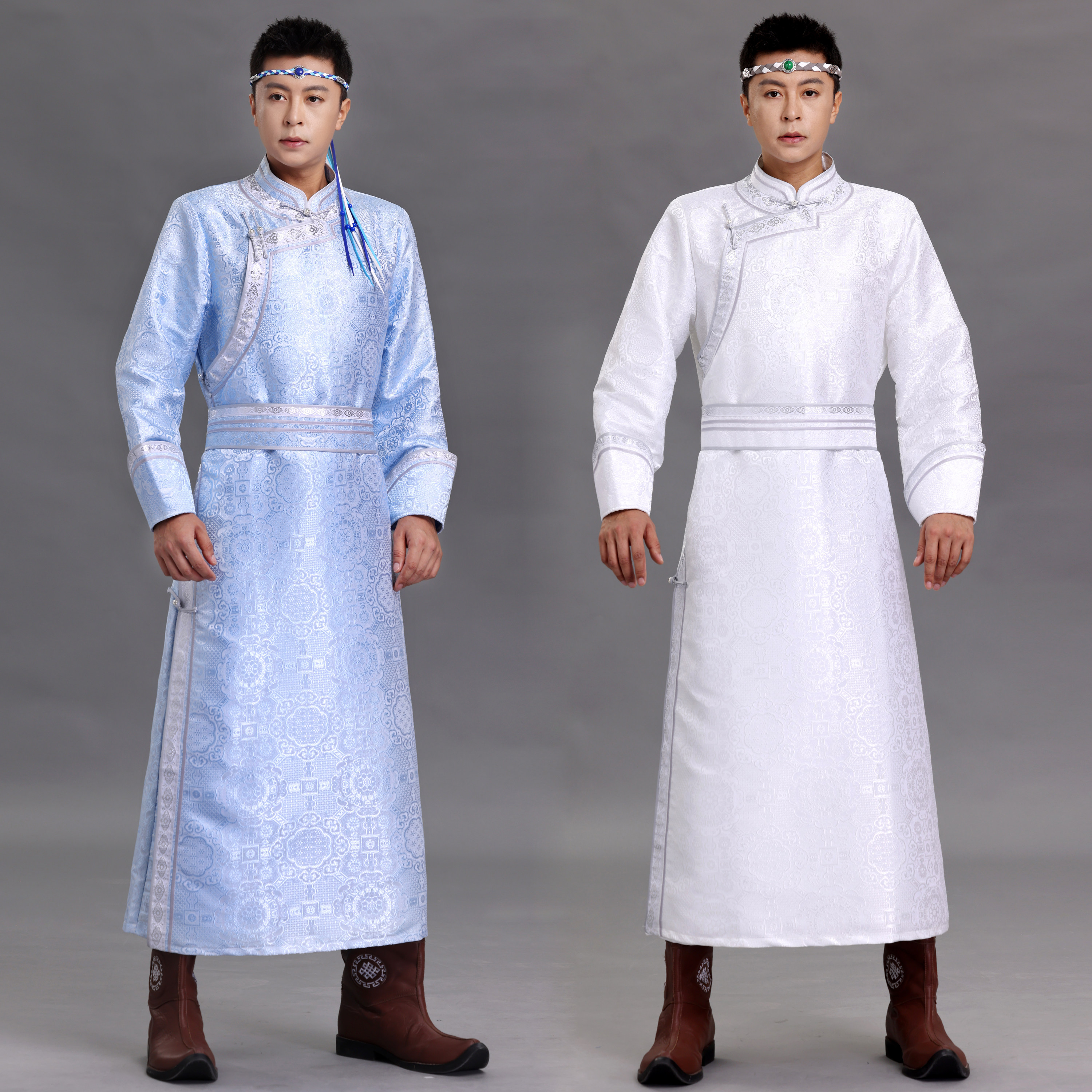 男士蒙古袍民族风演出服蒙古服装