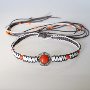 民族风头带可调节蒙古元素头饰藏族发饰眉心额头饰品舞蹈演出发带