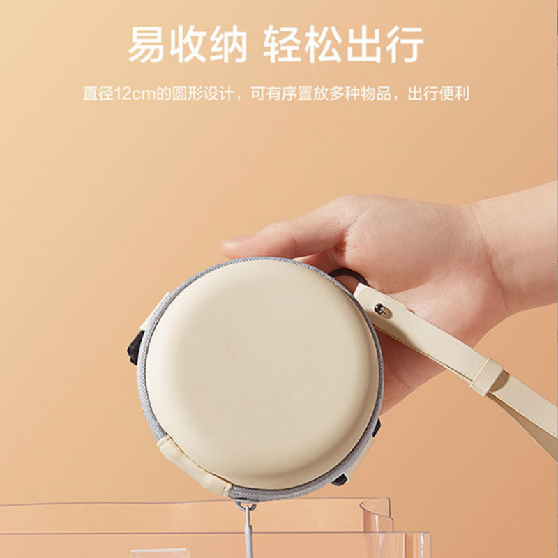 厂家直销镜折叠墨镜收纳盒 EVA耳机包圆拉链包折叠镜包