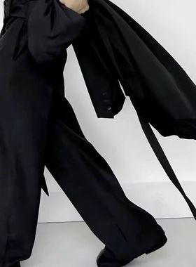 ROAE 山本耀司风高级感西裤设计感小众lemaire风飘带中性风裤子