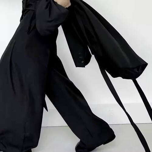 ROAE 山本耀司风高级感西裤设计感小众lemaire风飘带中性风裤子