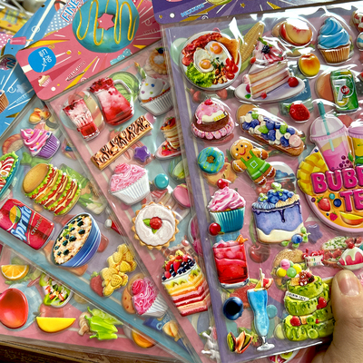 初格美食小铺双层大号贴画