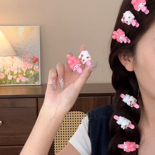 韩版ins风美乐蒂Hellokitty高颜值爆款轻奢侧边一字刘海发夹发饰