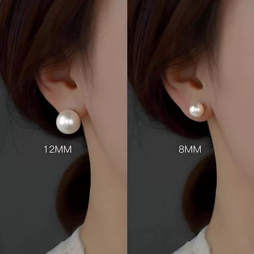 珍珠耳钉女2025新款爆款高级感轻奢小众设计耳环气质耳饰