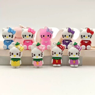 卡通KT猫树脂配件diy奶油胶手机壳发夹头绳材料手工自制饰品配件