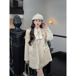 真醋酸西装 郭郭原创 外套女刺绣外套短裙套装 浮光跃金