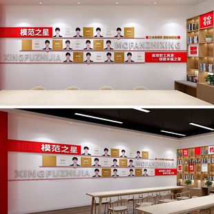 文化走道照片墙素材，校园笑脸墙，志愿者风采文化墙，员工风采墙