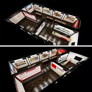 村史馆展厅设计源文件，村史室展厅布置文化墙，展厅展馆设计
