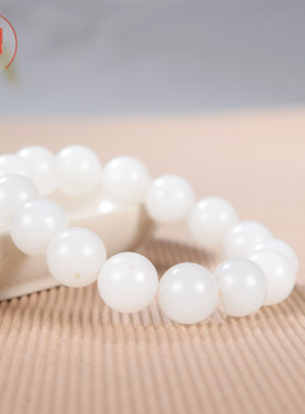 润芯玉天然玉石手串新羊脂白玉