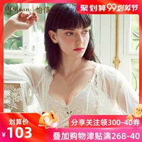 Yiqian không vành sexy ren áo ngực xốp mỏng thở mỏng các mô hình đồ lót nữ bralette Pháp - Áo ngực không dây quần lót cotton