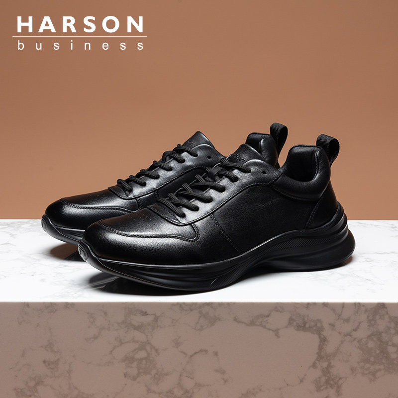 哈森鞋子男鞋秋冬商务运动皮鞋软底真皮休闲鞋子时尚百搭男士皮鞋,流行男鞋,休闲皮鞋,淘宝优惠券,粉丝福利购,淘宝优惠卷