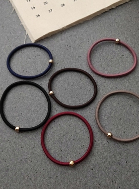 发圈基础细发绳头绳皮筋皮扣橡皮筋发饰女头饰打底皮套头套小饰品